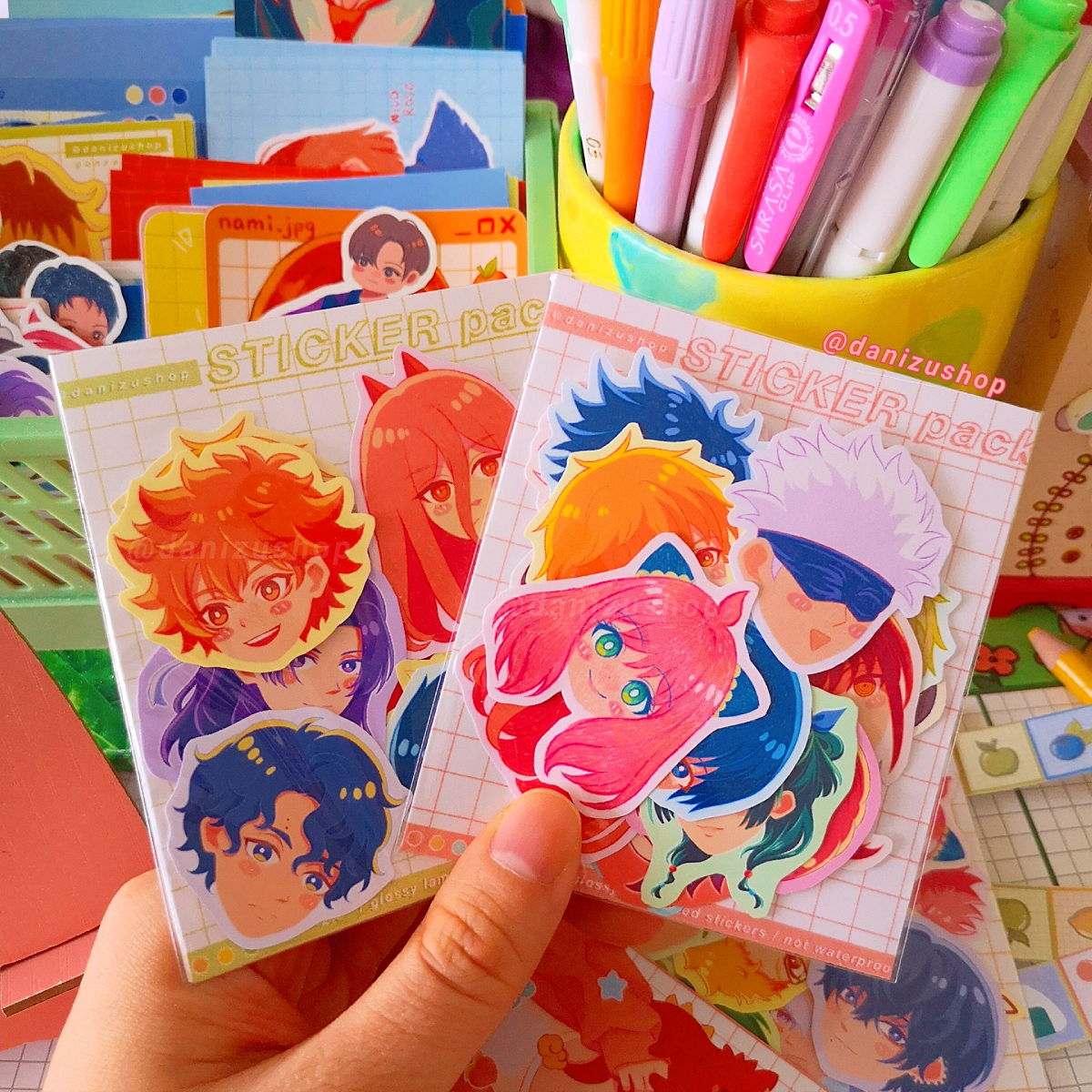 Mini Anime Stickers by DanizuShop